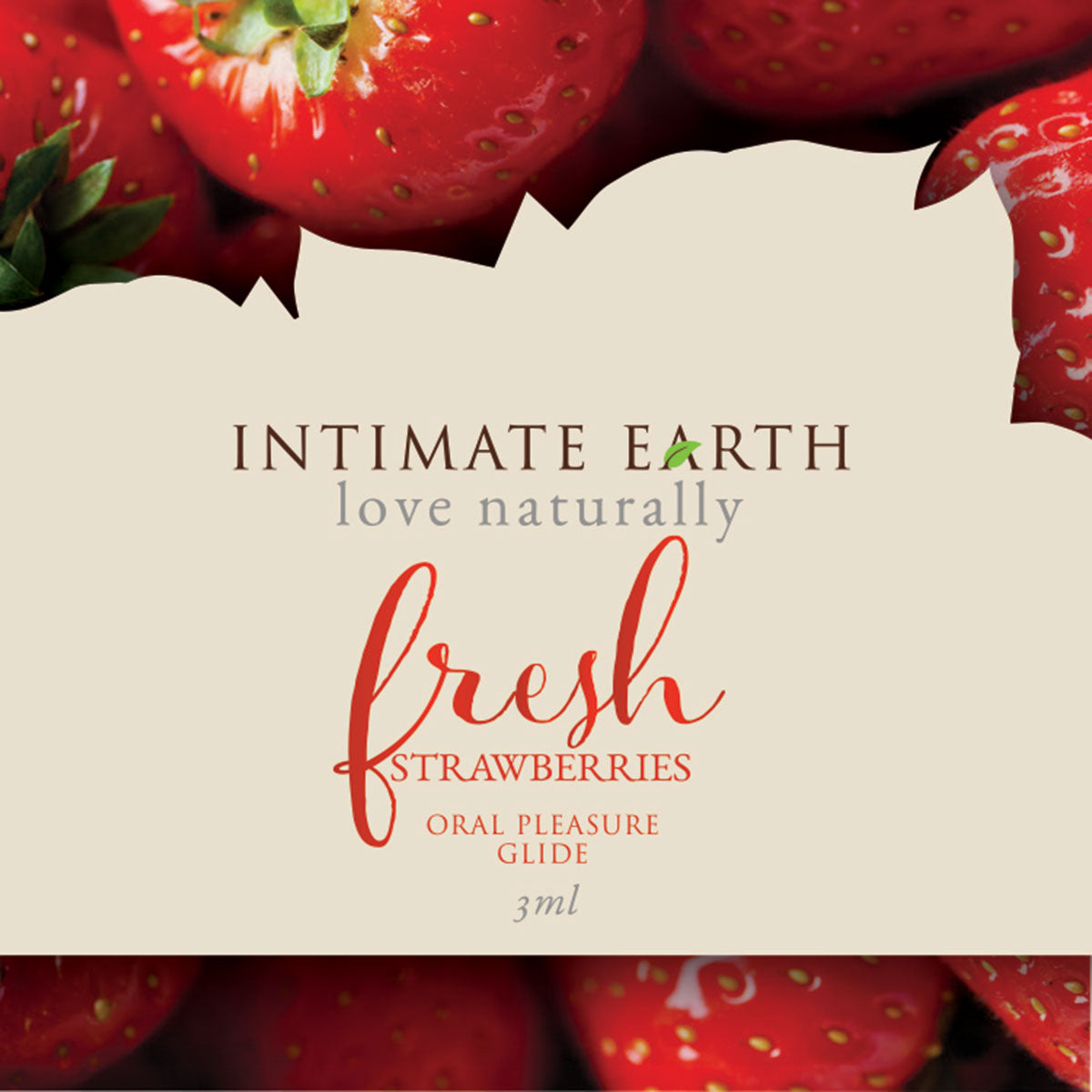 Intimate Earth Flavored Glide - Fresh Strawberries Foils 48ct