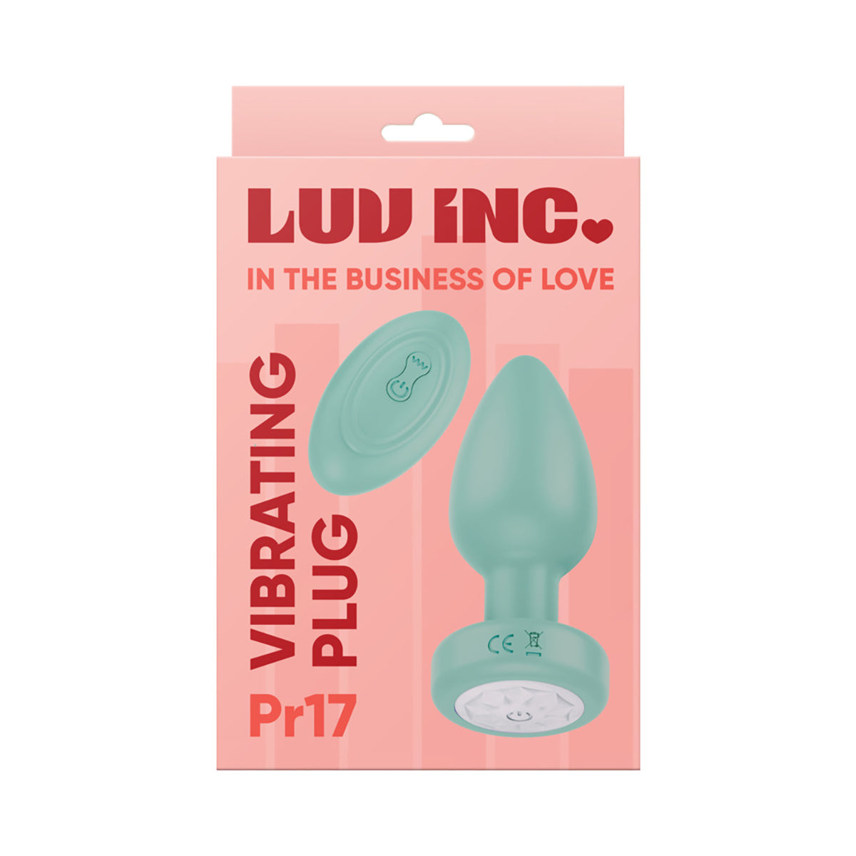 Luv Inc Pr17: Vibrating Plug W/ Remote Green