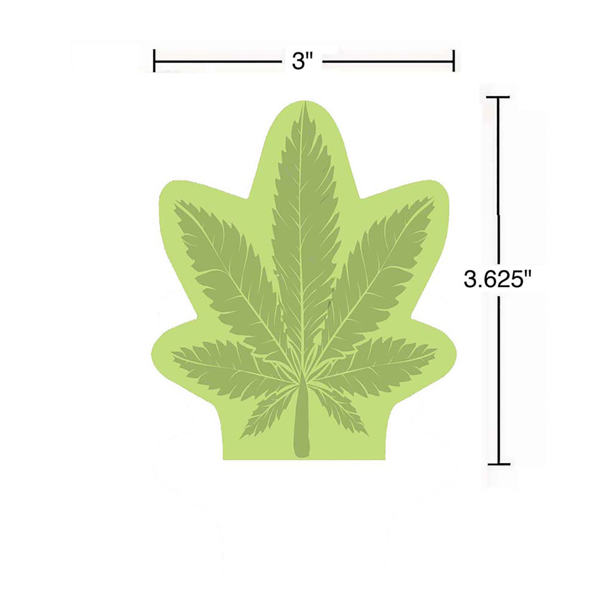 Cannabis Leaf Sticky Notes
