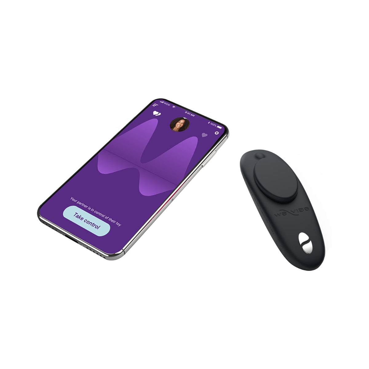 We-Vibe Moxie+ Wearable Clitoral Vibrator Satin Black
