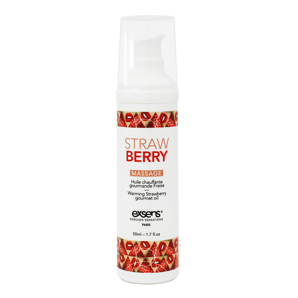 Exsens Warming Massage Oil 50ml - Strawberry