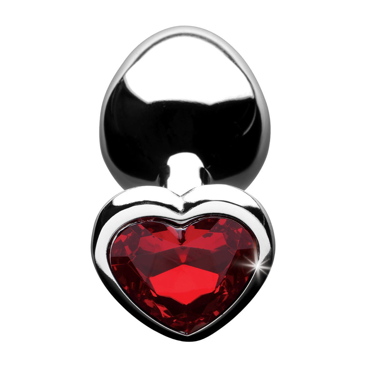 Booty Sparks Red Heart Gem Med Anal Plug