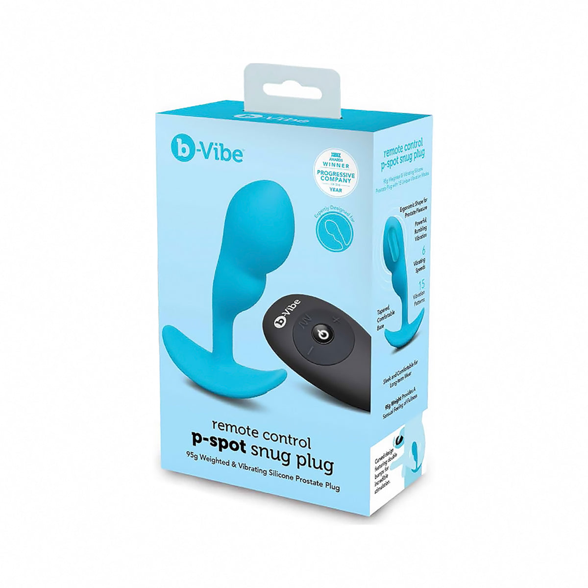 b-Vibe Vibrating P-Spot Snug Plug RC Sml