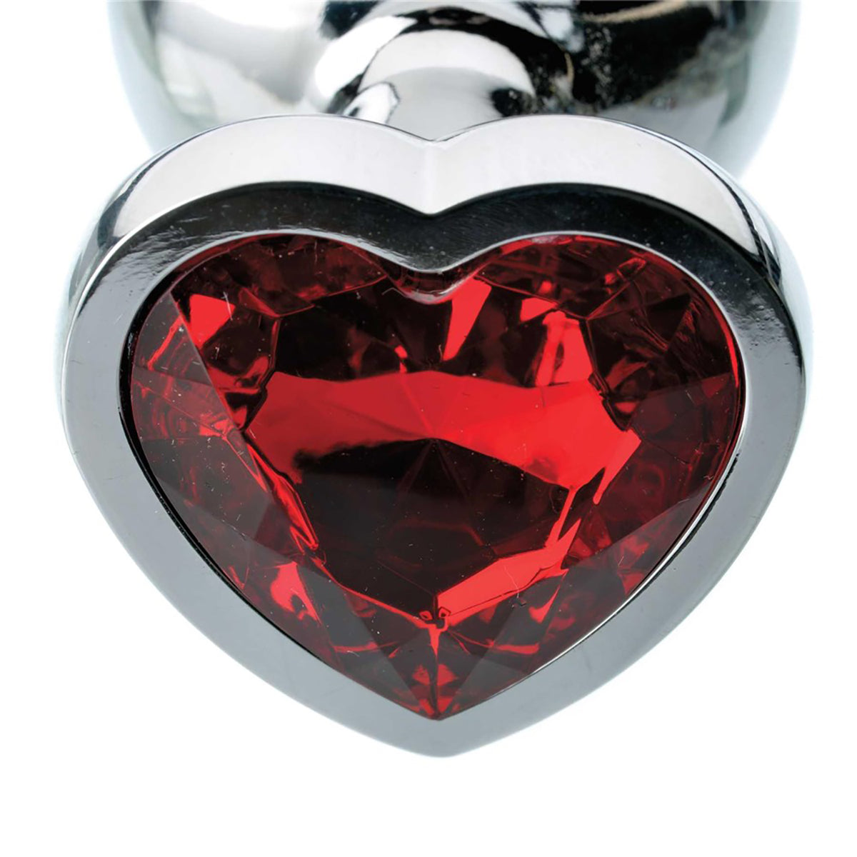 A&E Red Hearts Gem Anal Plug Small