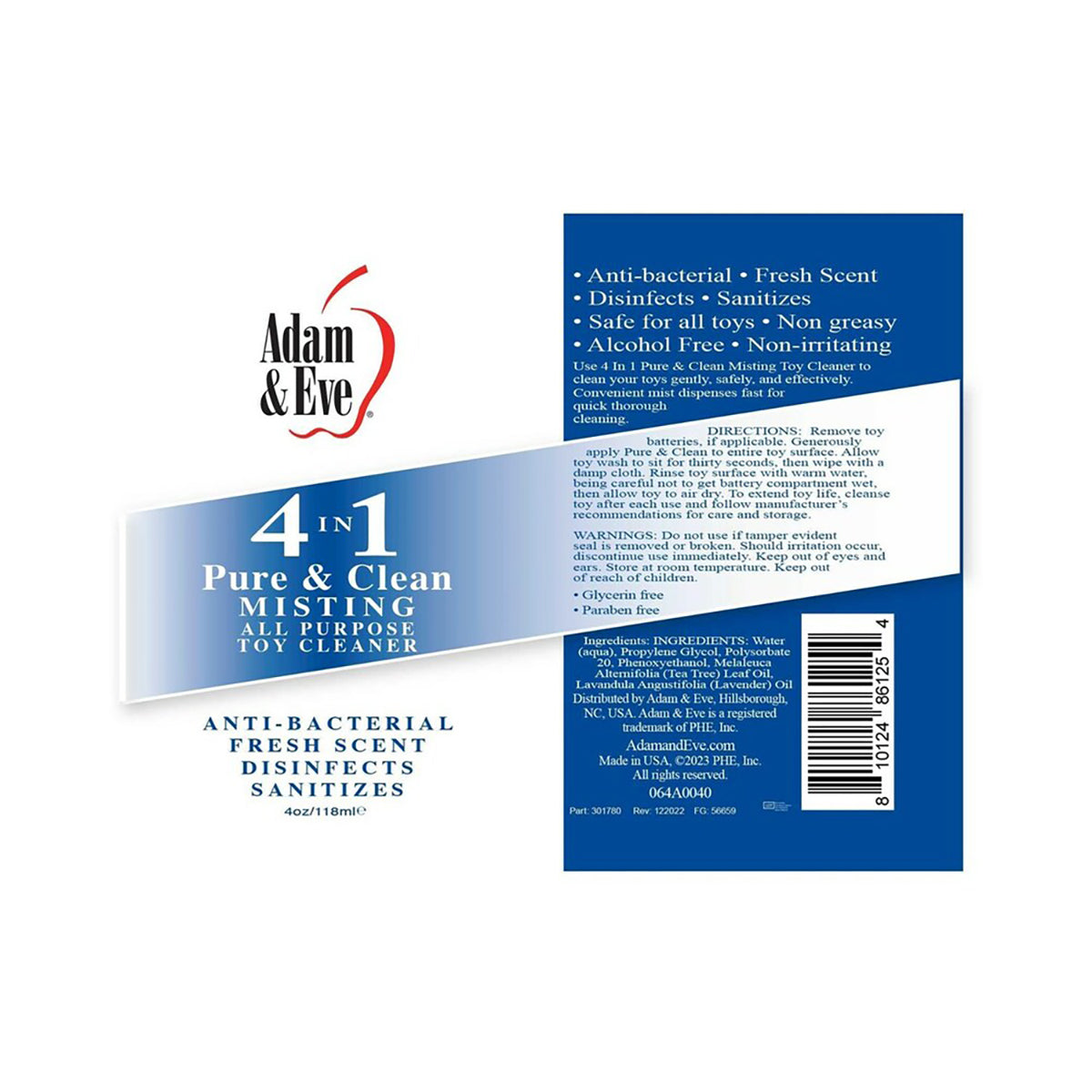 A&E Pure & Clean Mist Toy Clean 4oz