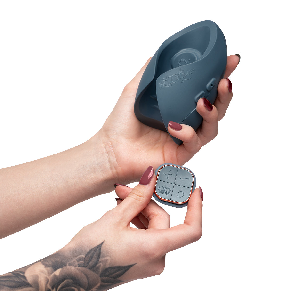 Hot Octopuss Pulse Duo Rechargeable Remote Control Vibrating Stroker Blue