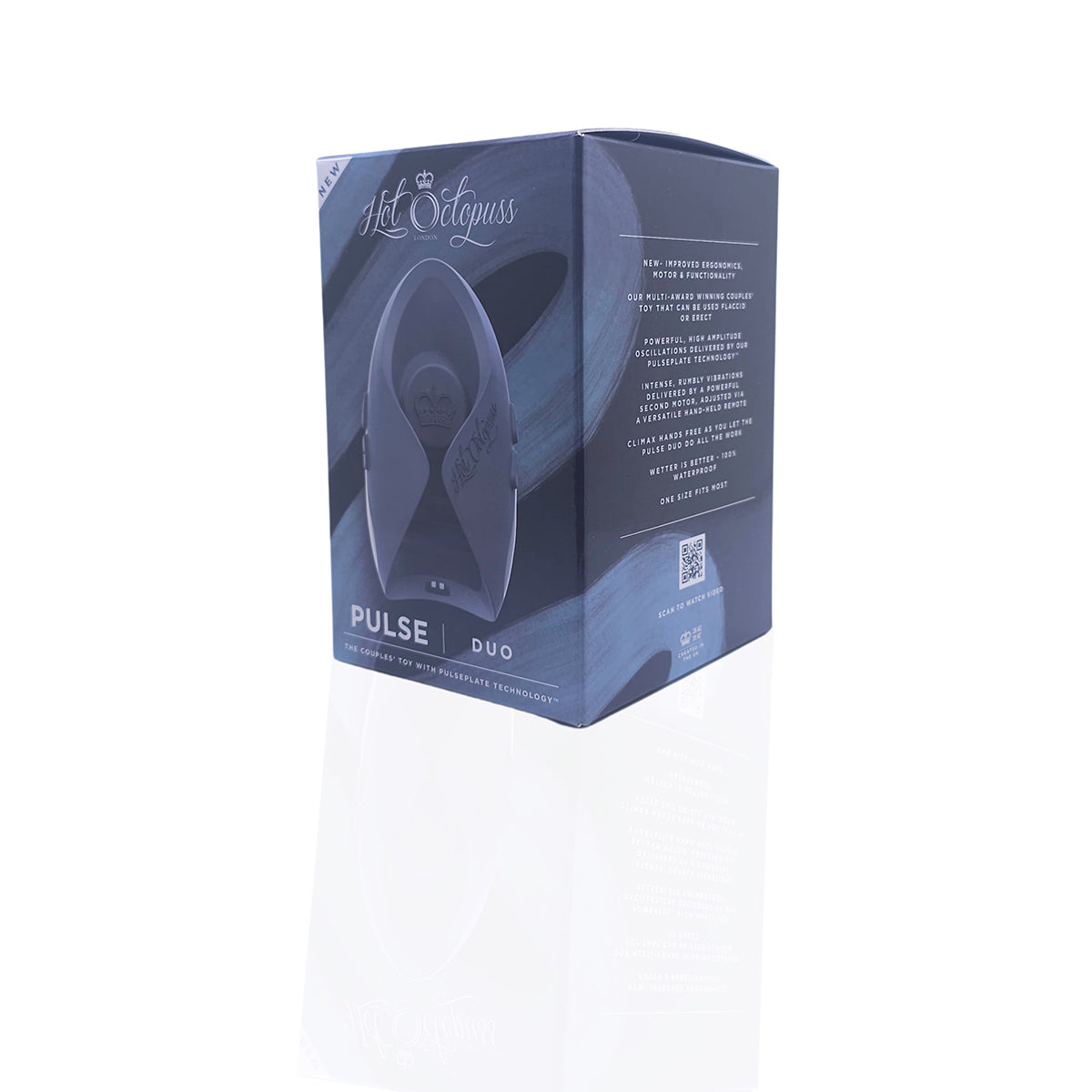 Hot Octopuss Pulse Duo Rechargeable Remote Control Vibrating Stroker Blue