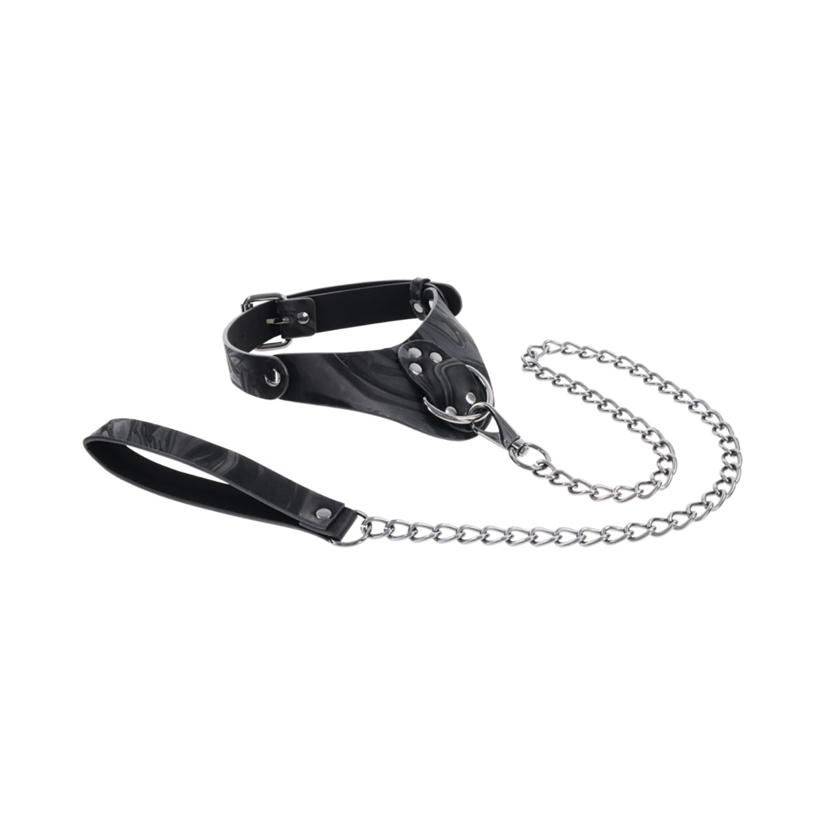 SS Velvet Noir Collar & Leash