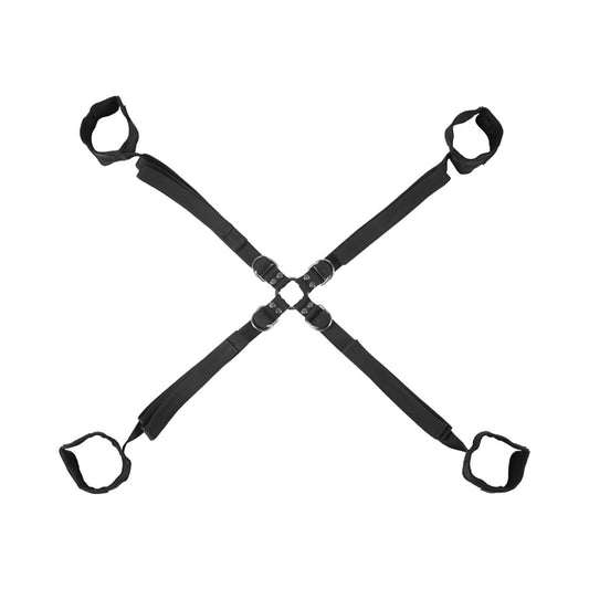 SS Velvet Noir Adjustable HogTieCuff Set