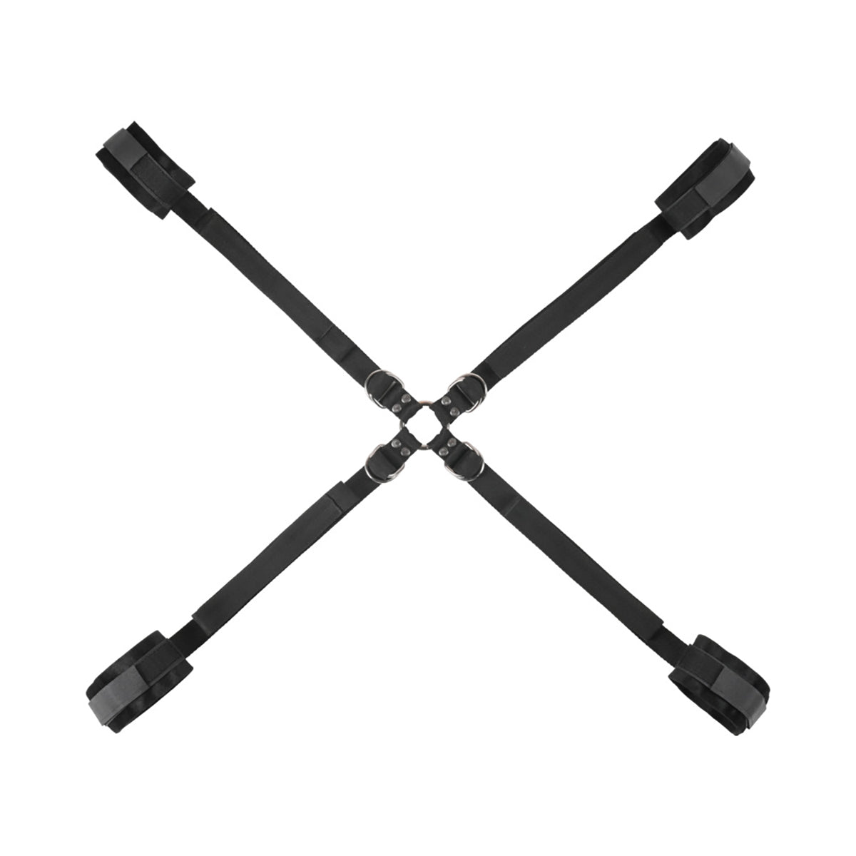 SS Velvet Noir Adjustable HogTieCuff Set