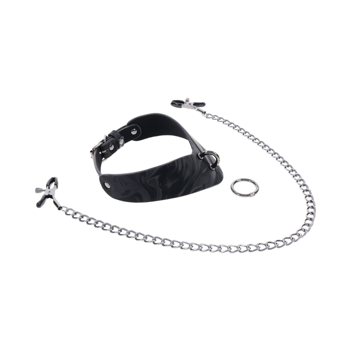 SS Velvet Noir Collar & Removable Clamps