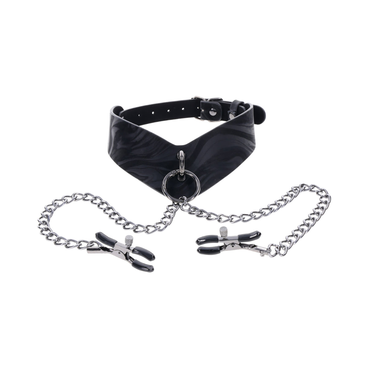 SS Velvet Noir Collar & Removable Clamps
