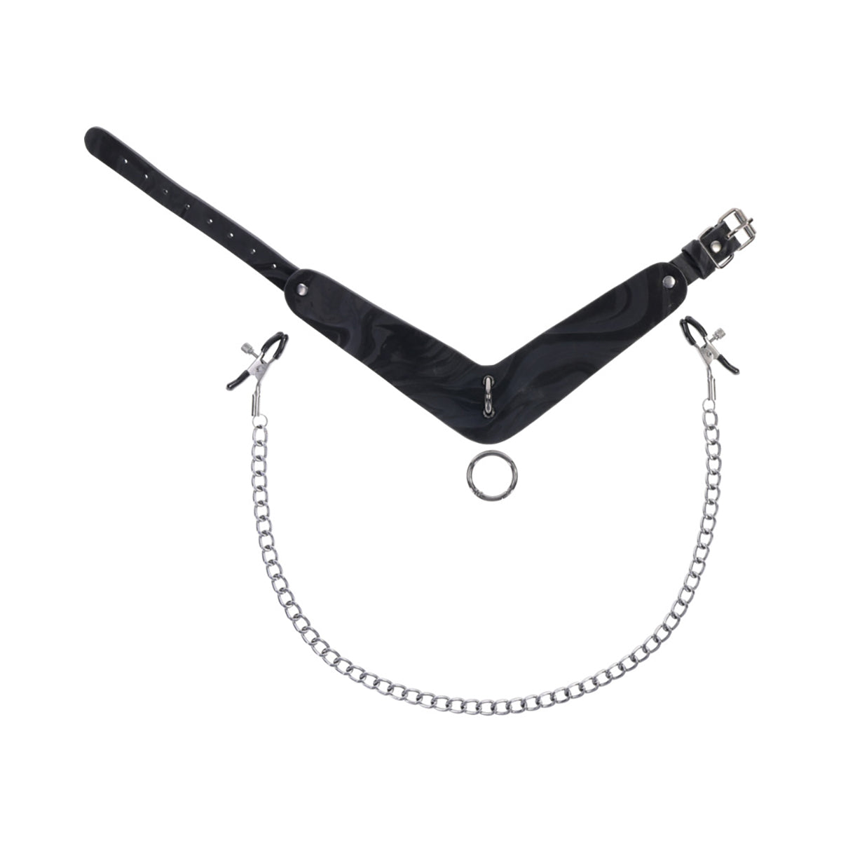 SS Velvet Noir Collar & Removable Clamps