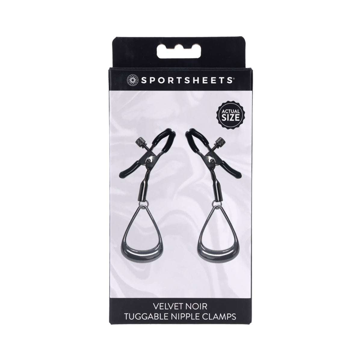 Sportsheets Velvet Noir Tuggable Nipple Clamps