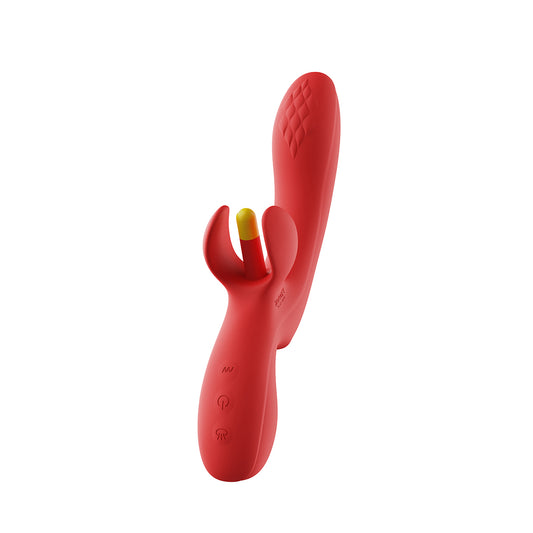 Honey Play Box Fortexa App-Controlled Kinky Finger Flapping Dual Stimulator Red