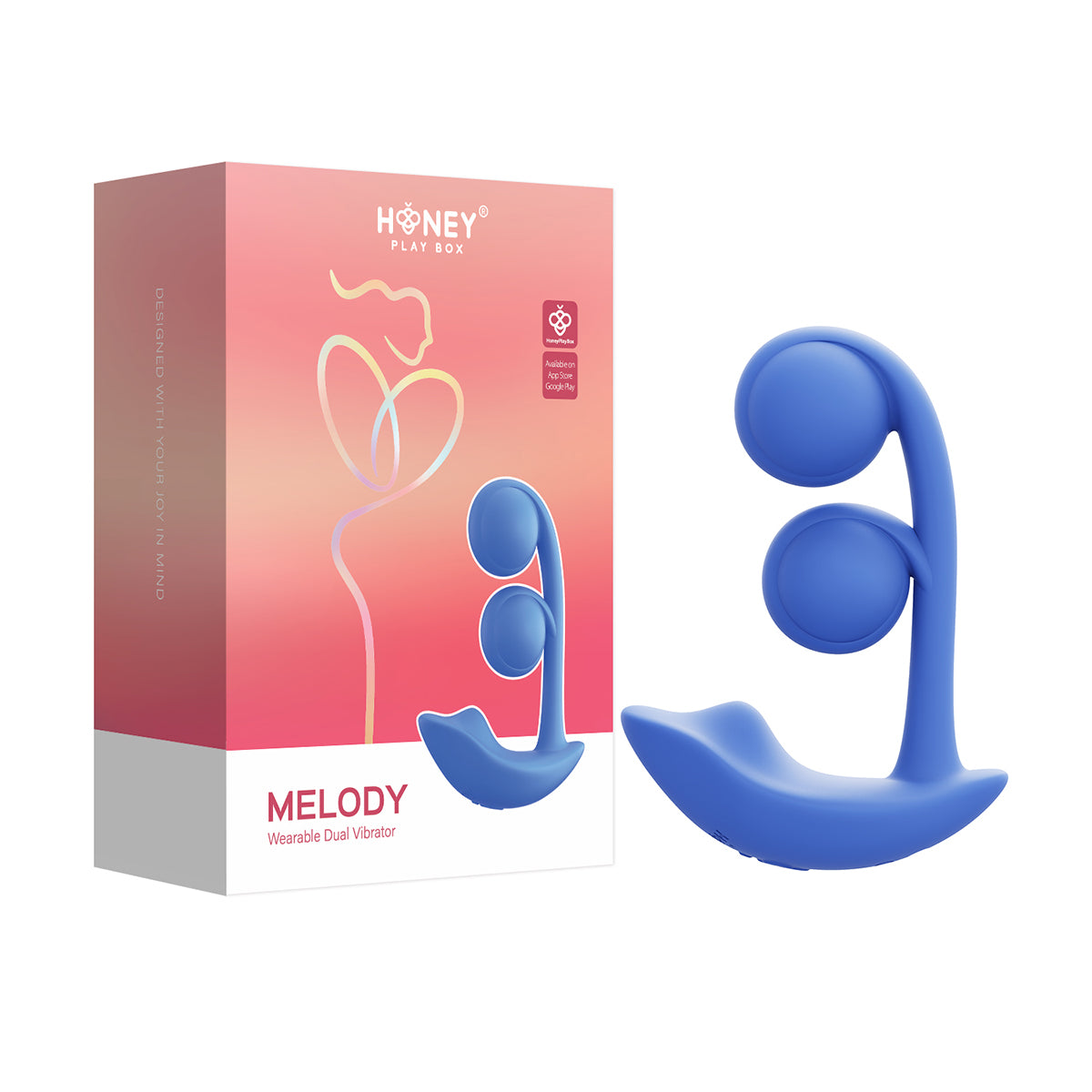 HPB Melody Twin Balls Dual Vibr Blue