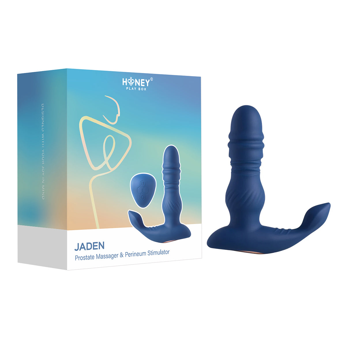 HPB Jaden Thrust Vibr Prostate Indigo