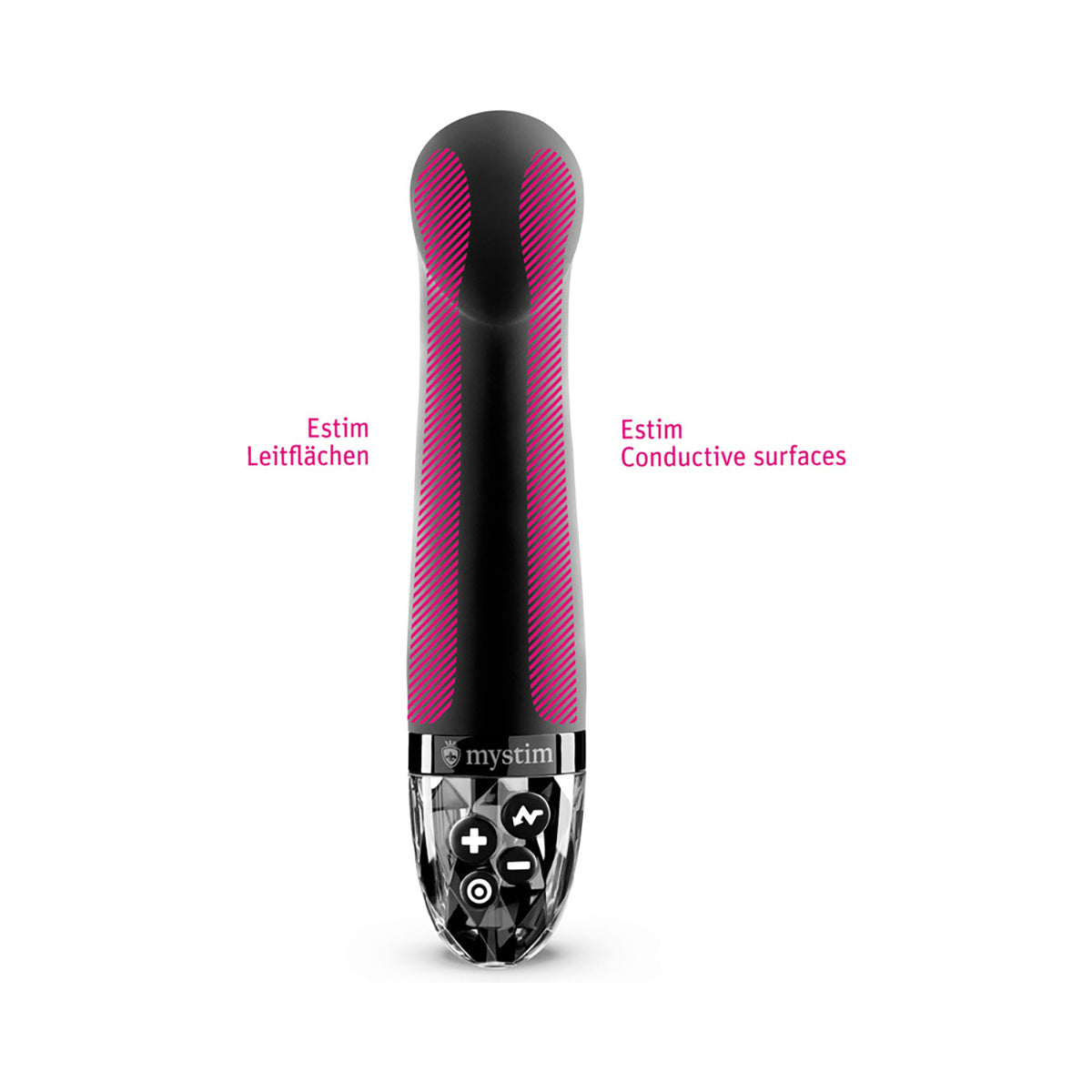 Mystim Right on Ron E-Stim Vibrator Blk