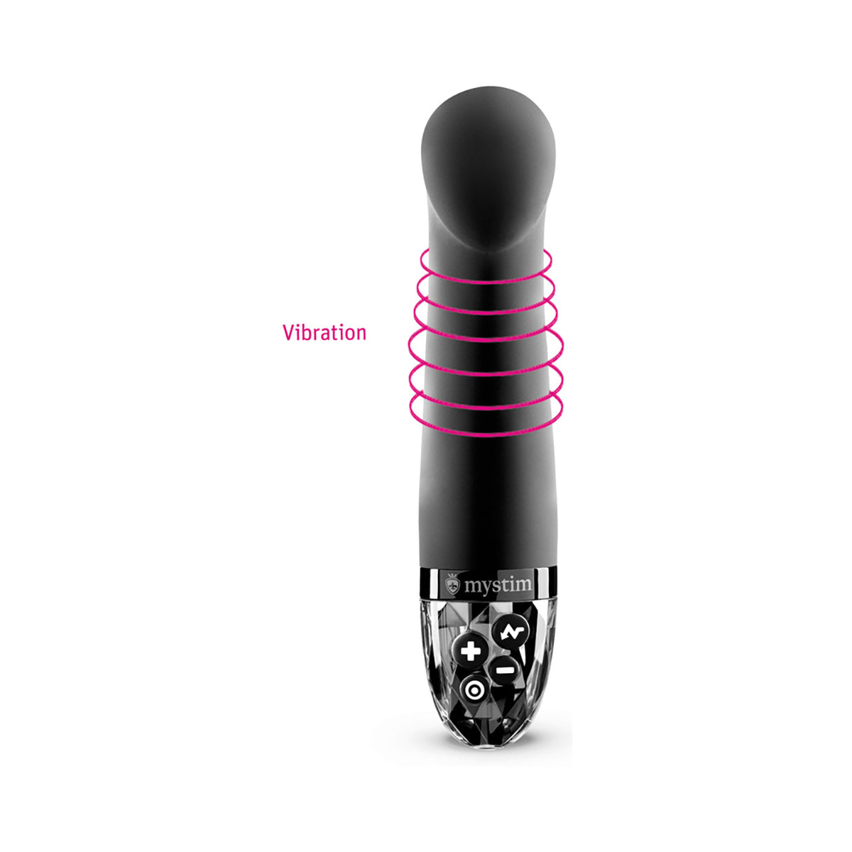 Mystim Right on Ron E-Stim Vibrator Blk