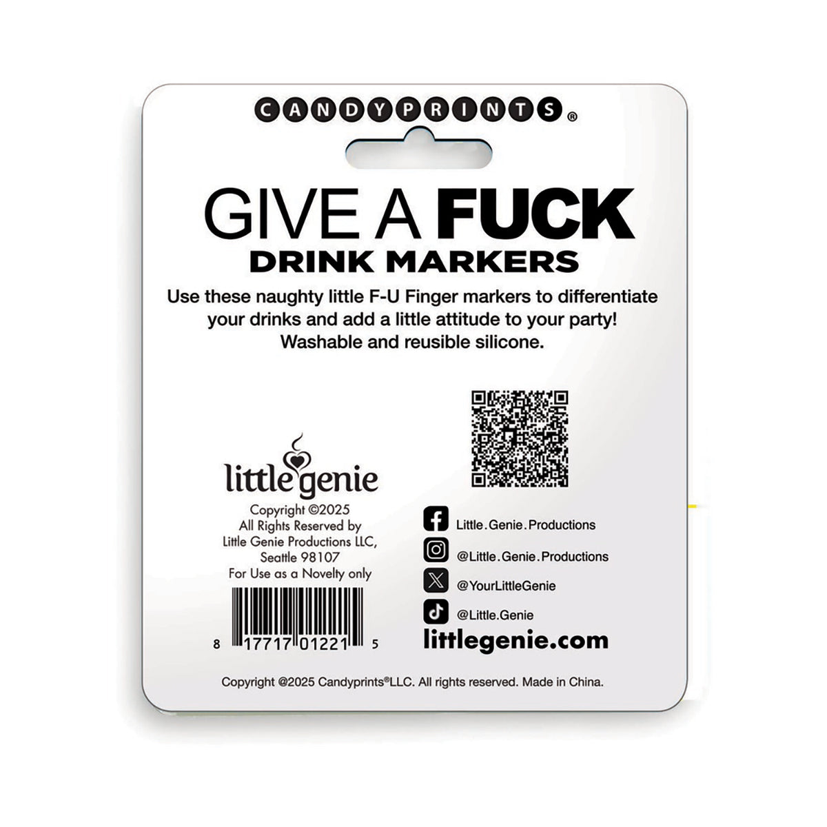 FU Finger Drink Markers