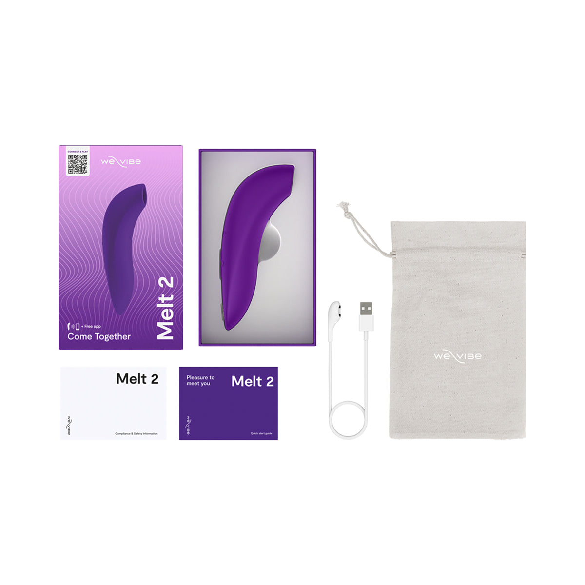 We-Vibe Melt 2 Pleasure Air Clit Stim Purple