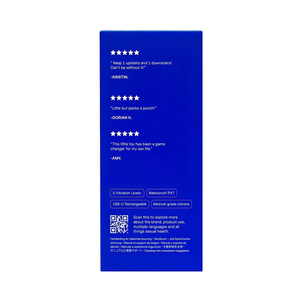 Dame Fin 2.0 Finger Vibrator Citrus