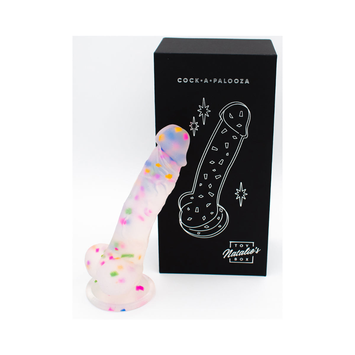 Like a Kitten Cock-A-Palooza Confetti Silicone Dildo