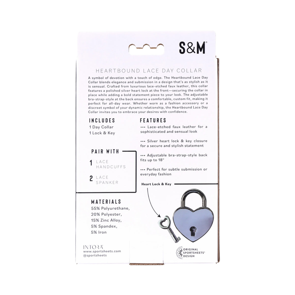 Sportsheets S&M Heartbound Lace Day Collar