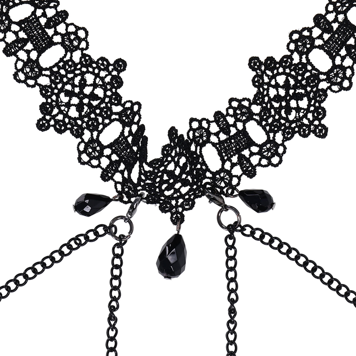 Sportsheets Sex & Mischief Lace Collar with Nipple Ties