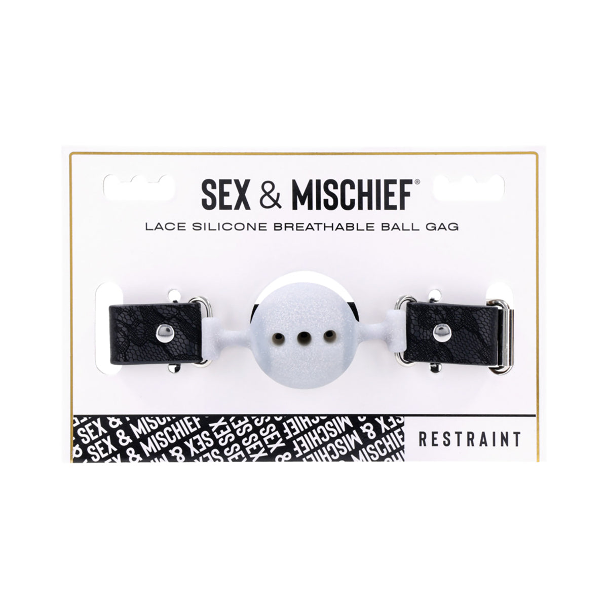 Sportsheets Sex Mischief Lace Silicone Breathable Ball Gag