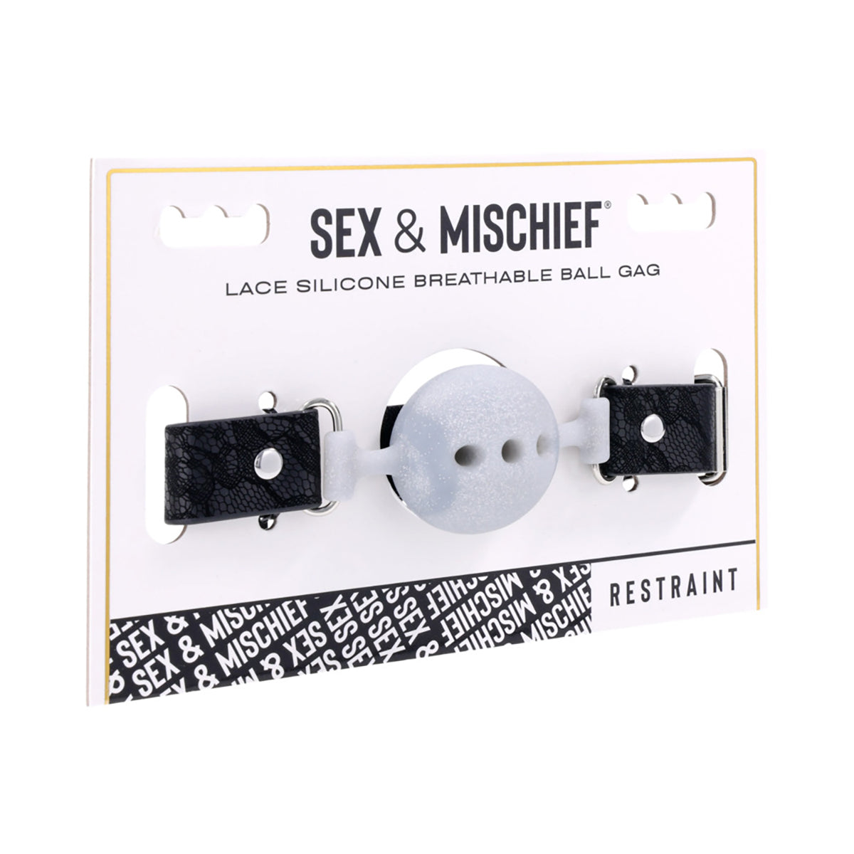 Sportsheets Sex Mischief Lace Silicone Breathable Ball Gag
