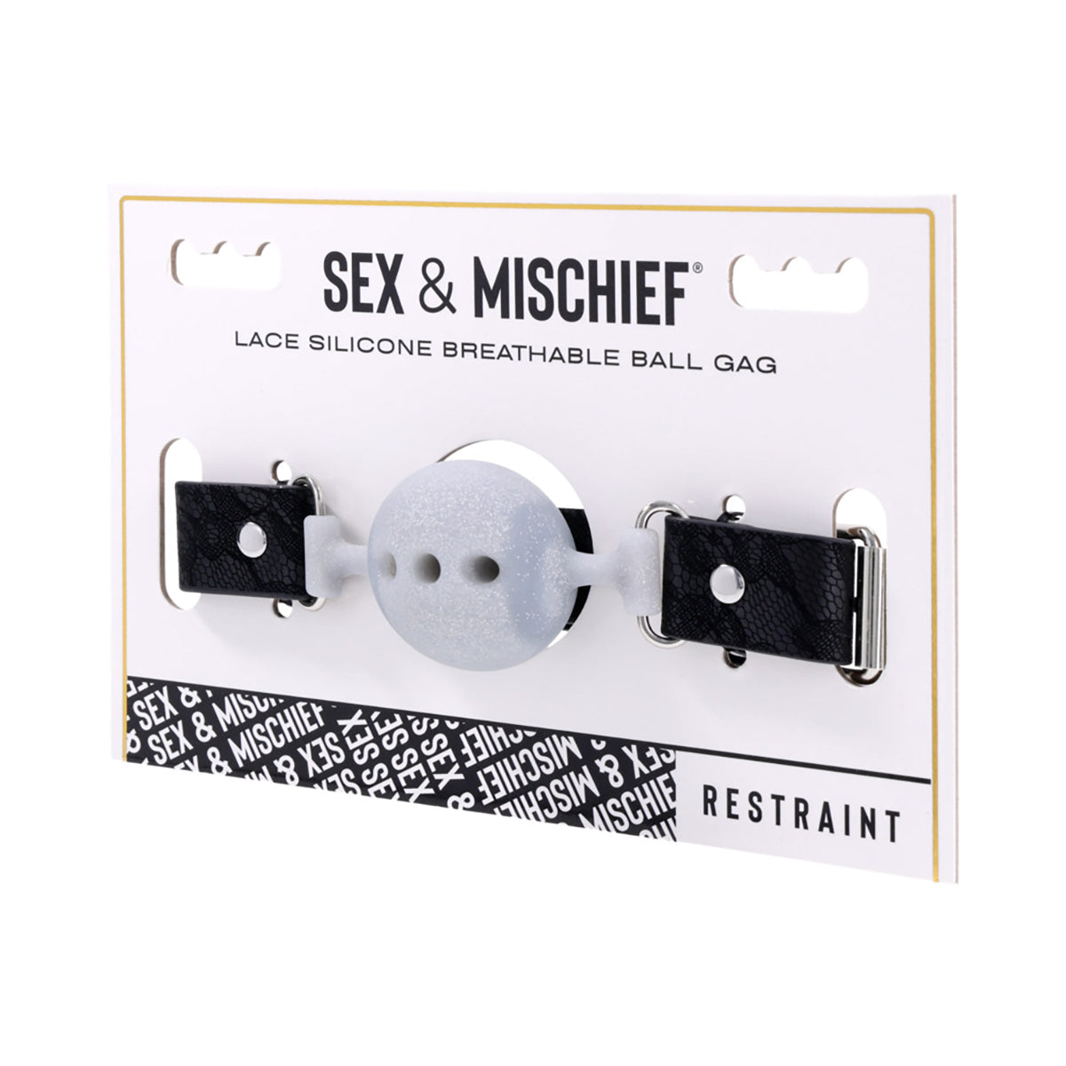 Sportsheets Sex Mischief Lace Silicone Breathable Ball Gag