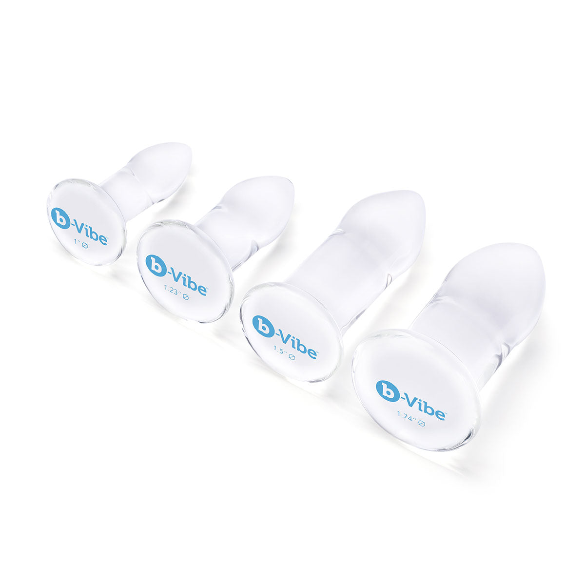 B-Vibe Glass Anal Dilators Set