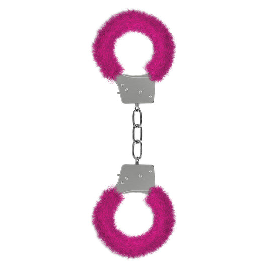 Shots Ouch! Beginner's Furry Handcuffs - Pink