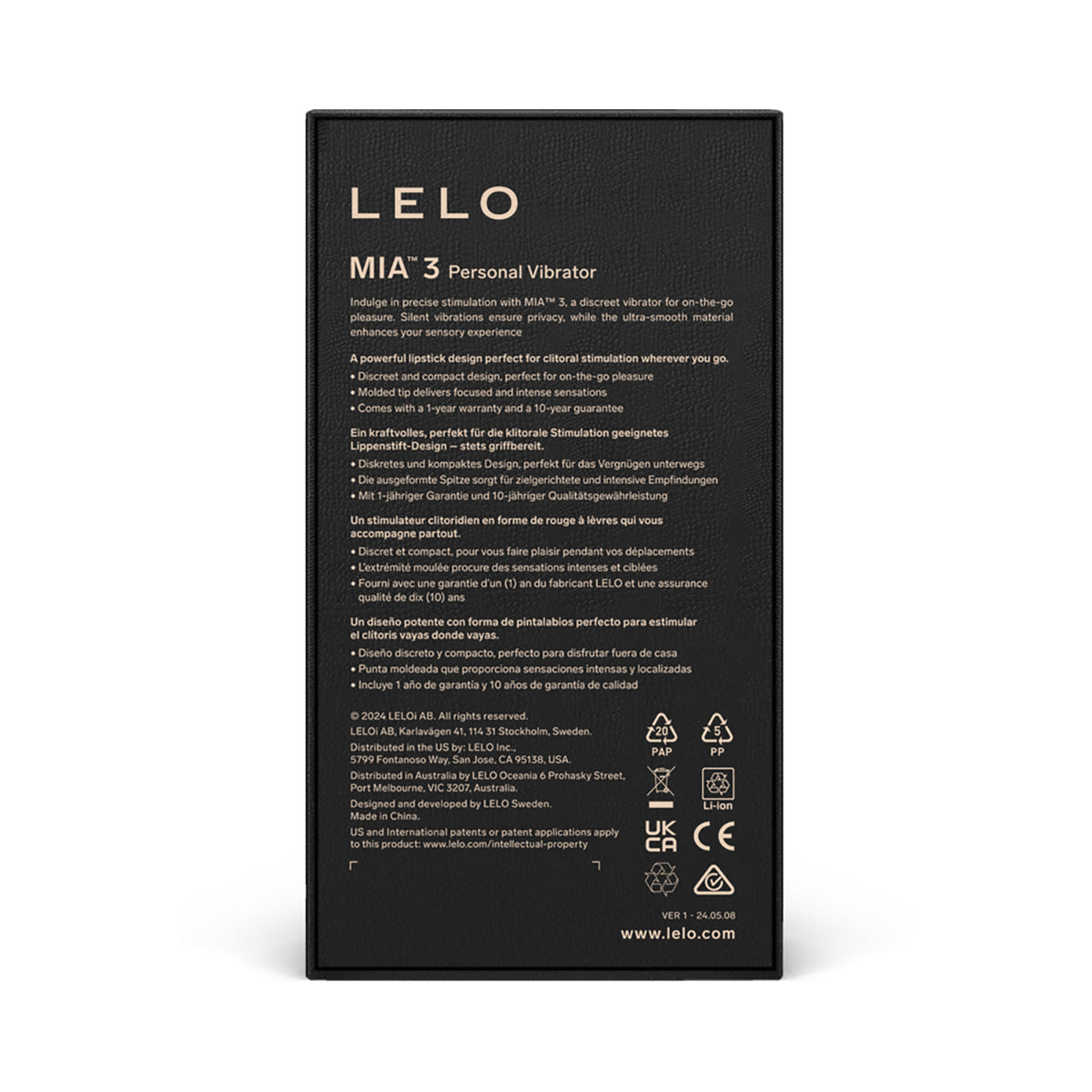 LELO MIA 3 Personal Vibrator Purple